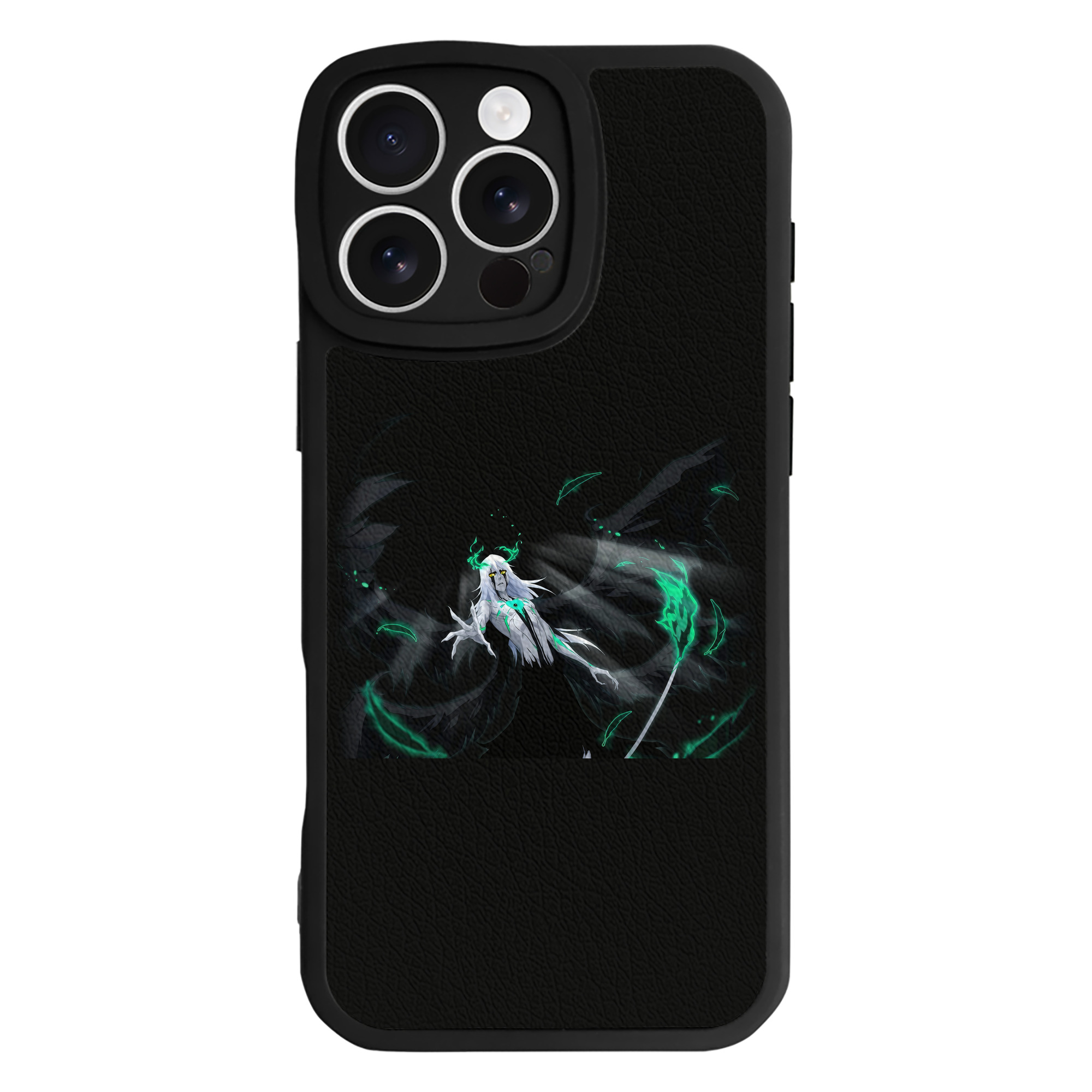 （画像用） ブリーチ ウルキオラ·シファー BLEACH Ulquiorra cifer 【iPhone 16シリーズ対応】シリコンスマホケース（レザー調） 材質：シリコン